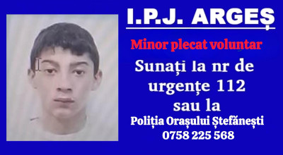 ULTIMA ORĂ! Un COPIL din Argeș a plecat de acasă și nu s-a mai întors!