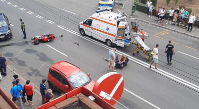 ACUM! Accident cu MOTOCICLIST în Pitești