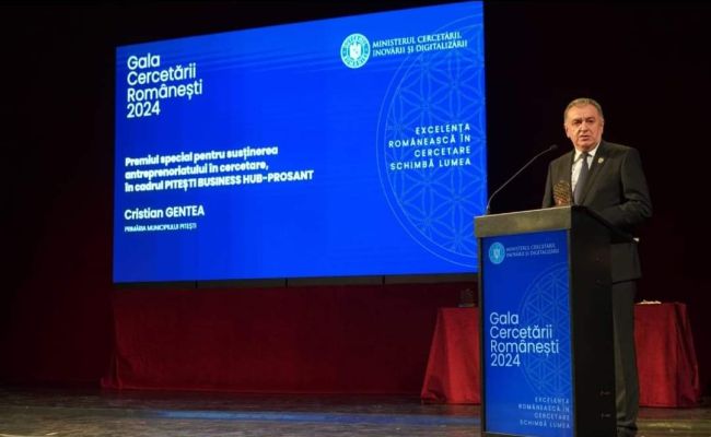 Gentea, premiu de excepție la Gala Cercetării Românești!