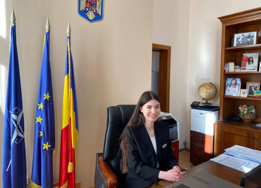 Crina Stoian, 'primar pentru o zi' la Piteşti