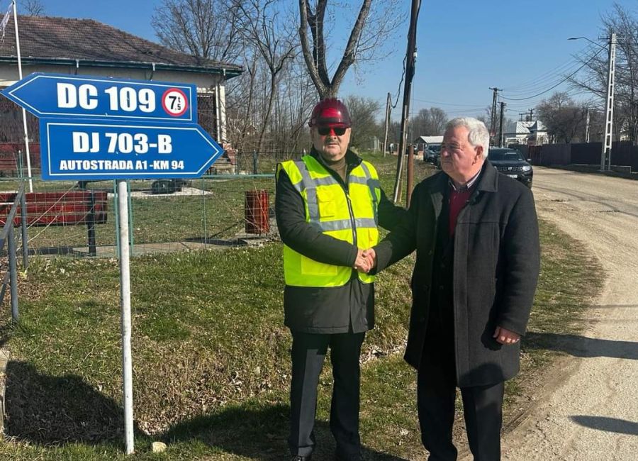 Ion Mînzînă a semnat ordinul de începere a lucrărilor de modernizare a DJ 703B Siliștea - Căteasca