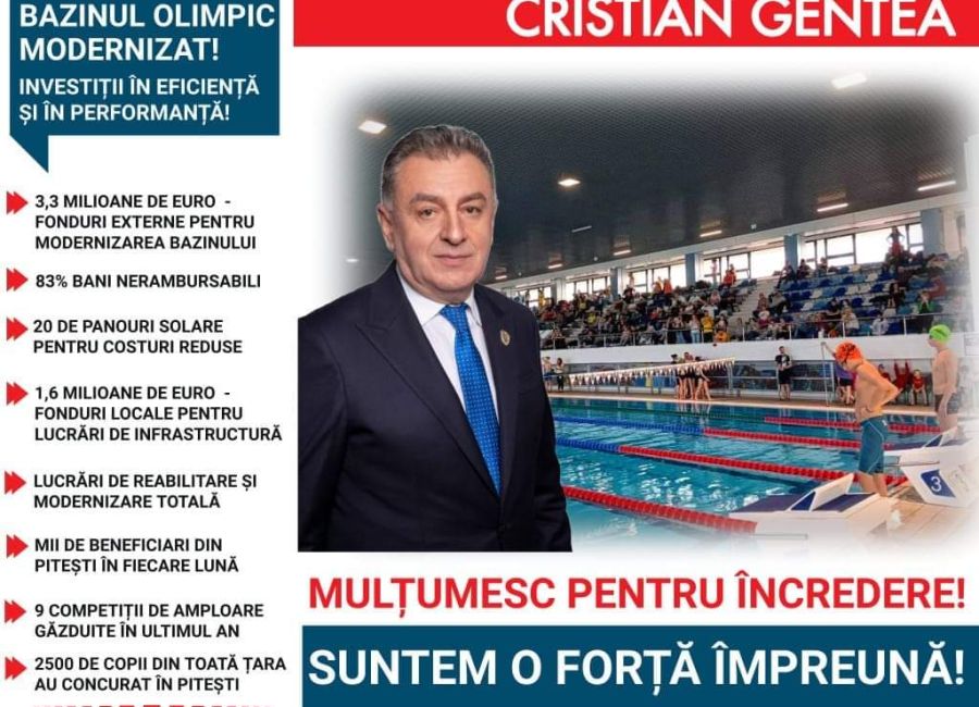 Bazinul Olimpic, punct de referință pentru sportul din Pitești