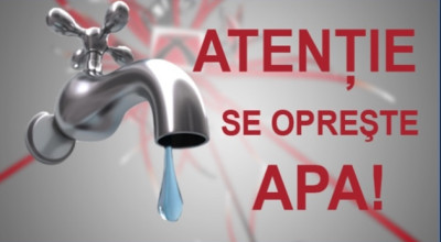 Timp de două zile se opreşte furnizarea apei potabile într-o comună din Argeş