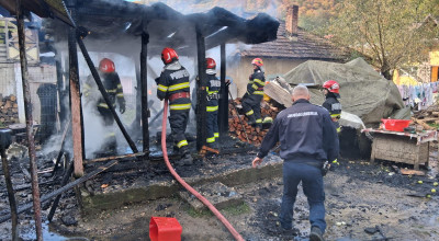 Incendiu într-o GOSPODĂRIE din Argeș!