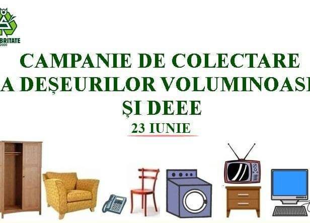 Campanie de colectare GRATUITĂ a deșeurilor voluminoase și DEEE, în Pitești!