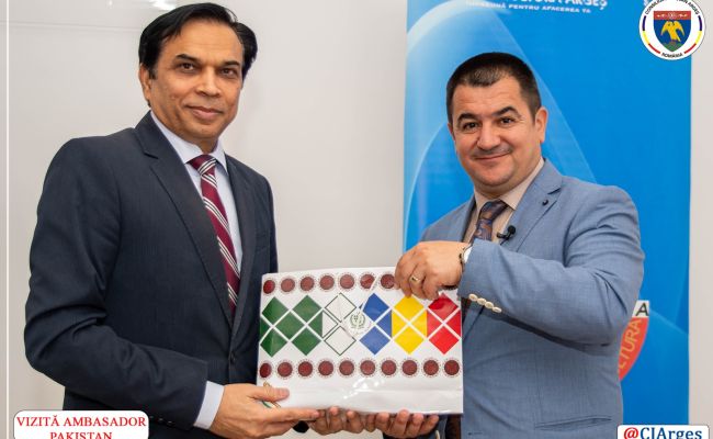 Vicepreședintele CJ Argeș, întâlnire cu Ambasadorul Pakistanului