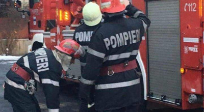 ACUM! INCENDIU într-un apartament din Pitești