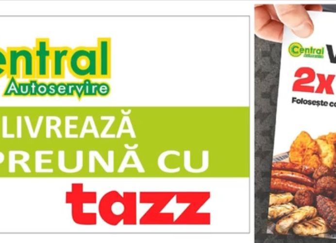 Comandă prin TAZZ la Central! REDUCERI 40% + VOUCHER 15 lei