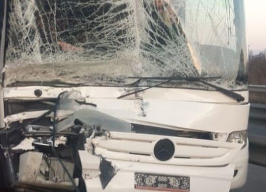 Accident cu autocar pe A1!