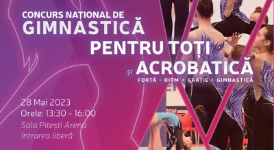 Concurs naţional de gimnastică la Piteşti Arena