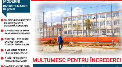 Primarul Gentea, investiţii URIAŞE în educaţie