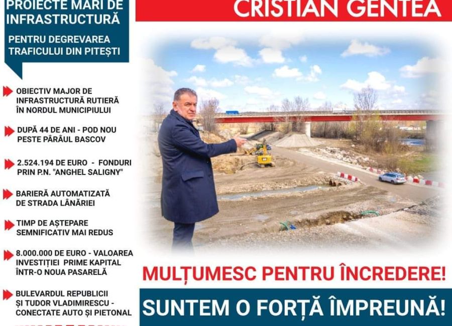 Primarul Gentea, investiții uriașe în infrastructura rutieră!