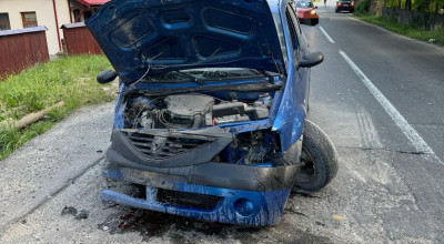 Accident în Argeș! A intrat cu mașina într-un cap de pod