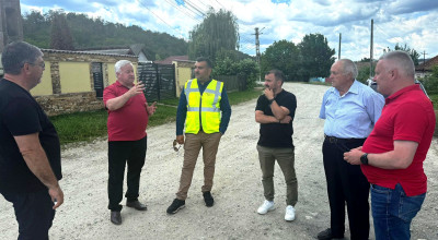 Se asfaltează DJ 731D, Dârmănești, Valea Nandrii