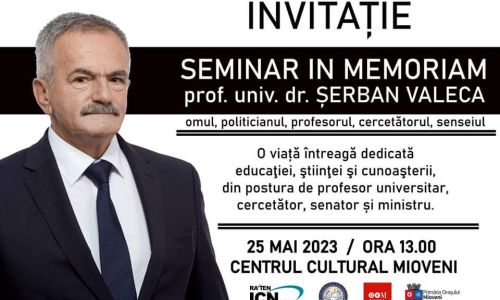 La Centrul Cultural Mioveni, seminar dedicat lui Șerban Valeca