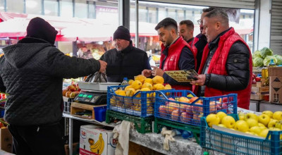 Echipa de parlamentari PSD Argeș, în piețele din Pitești! Proiecte concrete pentru susținerea producătorilor locali din județ