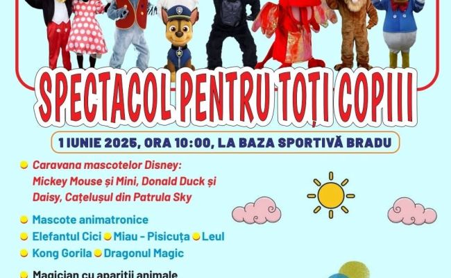 Spectacol de Ziua Copilului la Bradu!