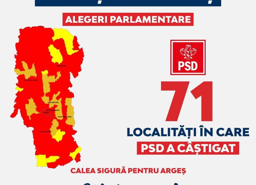 Argeșenii au ales PSD!