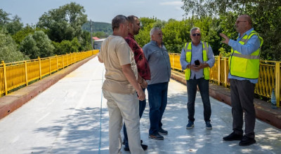 Podul de la Valea Danului a intrat în ultima etapă a lucrărilor de reabilitare și consolidare