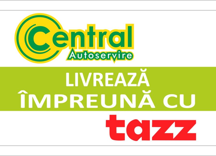 AUTOSERVIRE CENTRAL livrează de acum prin TAZZ