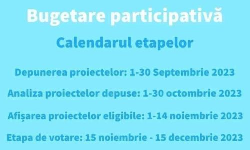O nouă etapă a bugetării participative, ediția a III-a, la Pitești
