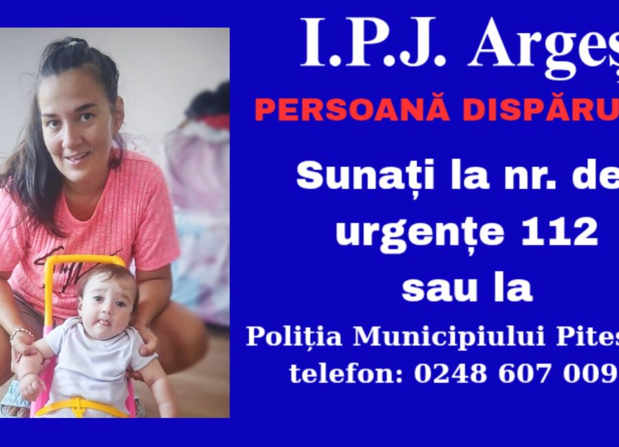 ALARMĂ în Argeș! O mamă și fetița ei au DISPĂRUT