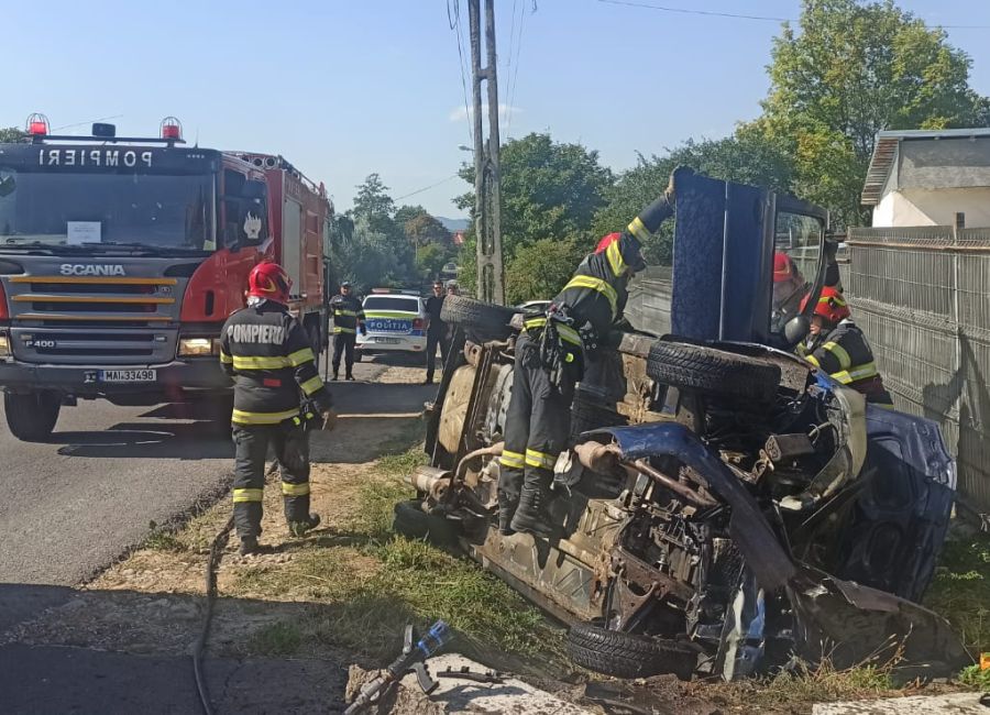 ACUM! Accident în Argeș! Un bărbat a fost RĂNIT