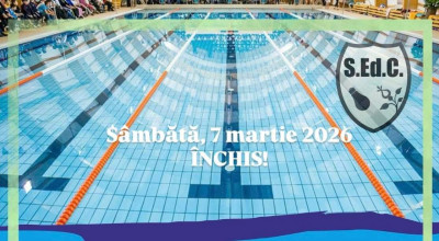 Bazinul de înot din Mioveni va fi ÎNCHIS sâmbătă!