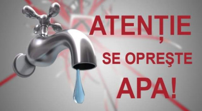 Se oprește furnizarea apei potabile în comuna Merișani