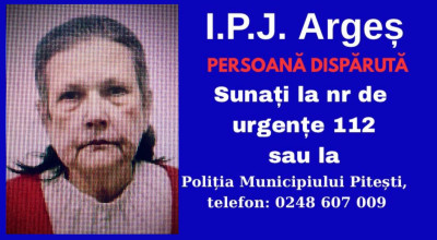 ALERTĂ în Pitești! O femeie a DISPĂRUT