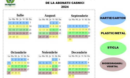 În atenţia abonaţilor casnici, utilizatori ai serviciului de salubrizare, din Piteşti!