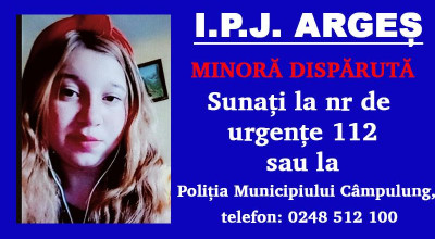 ALERTĂ în Argeș! O fetiță de 12 ani a DISPĂRUT!