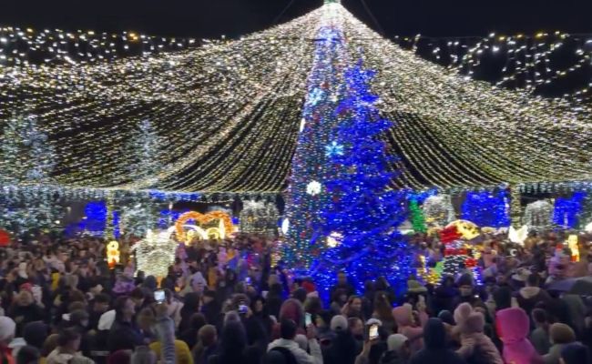 Prefectul Ioana Făcăleață a luat parte la aprinderea iluminatului festiv la Mioveni!