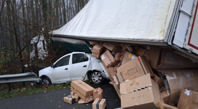 Accident GRAV pe A1! Sute de colete au ajuns pe autostradă!