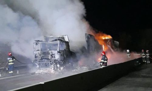 Un TIR s-a făcut SCRUM la Dedulești!