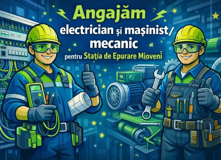 Servicii Edilitare pentru Comunitate Mioveni ANGAJEAZĂ!