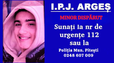 Un minor din Pitești a DISPĂRUT