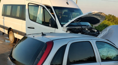 ACUM! Microbuz, accident GRAV pe Autostrada București-Pitești!
