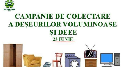Campanie de colectare GRATUITĂ a deșeurilor voluminoase și DEEE, în Pitești!