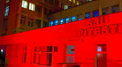 Clădirea Spitalului Județean a fost iluminată în portocaliu