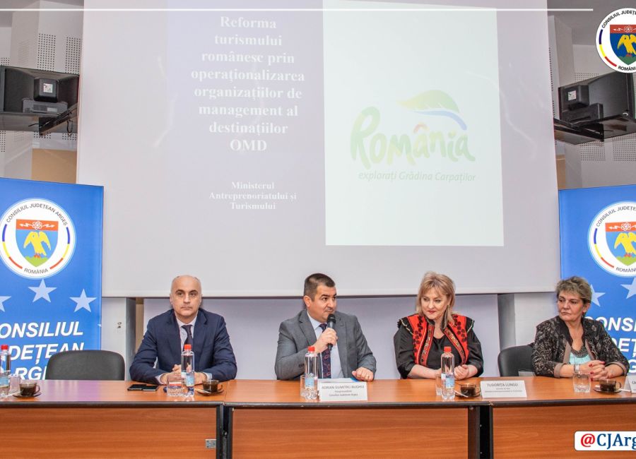 Consiliul Județean Argeș și Ministerul Antreprenoriatului şi Turismului, întâlnire pe tema înființării și operaționalizării Organizațiilor de Management al Destinației