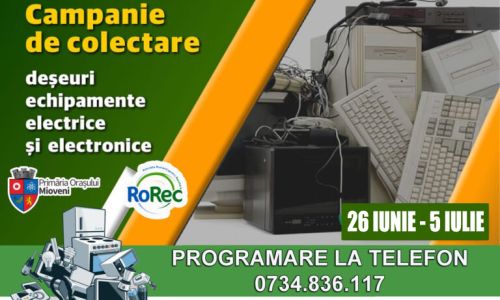 La Mioveni, o nouă campanie de colectare gratuită a deşeurilor electrice şi electronice