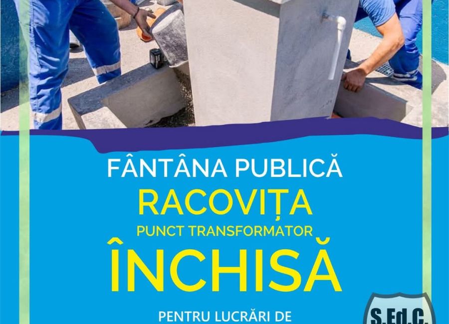Anunț important pentru locuitorii cartierului Racovița