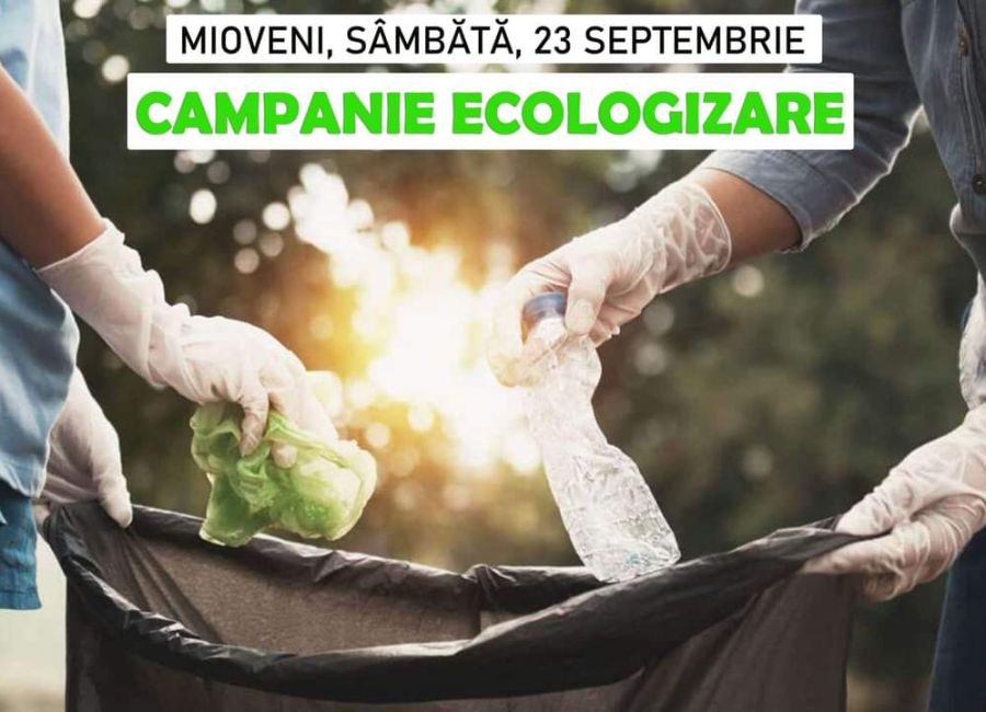 Sâmbătă, amplă campanie de ecologizare la Mioveni