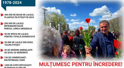 Primarul Cristian Gentea: "Suntem și ne vom impune mereu la nivel național drept Orașul Lalelelor"