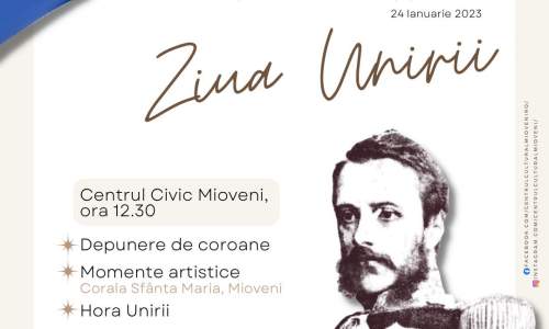 Centrul Cultural Mioveni, manifestări cu prilejul Unirii Principatelor Române