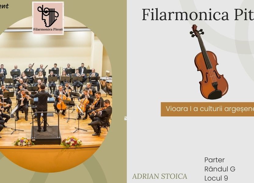 Aceleași prețuri la bilete și abonamente, la Filarmonica Pitești!