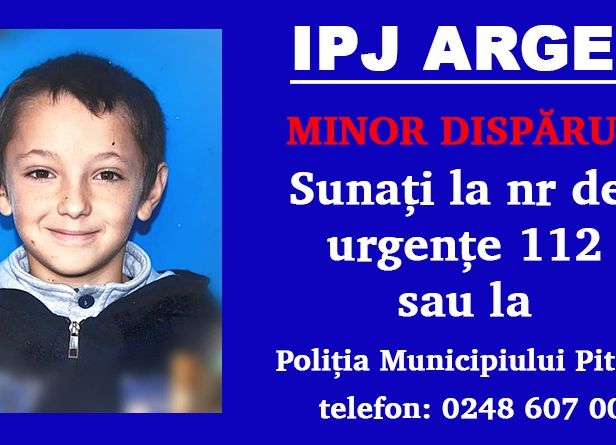 Un copil din Argeş a DISPĂRUT! Poliţia îl caută