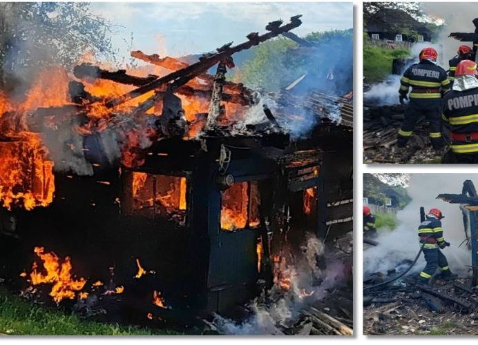 ACUM! O casă a luat FOC în Argeş!