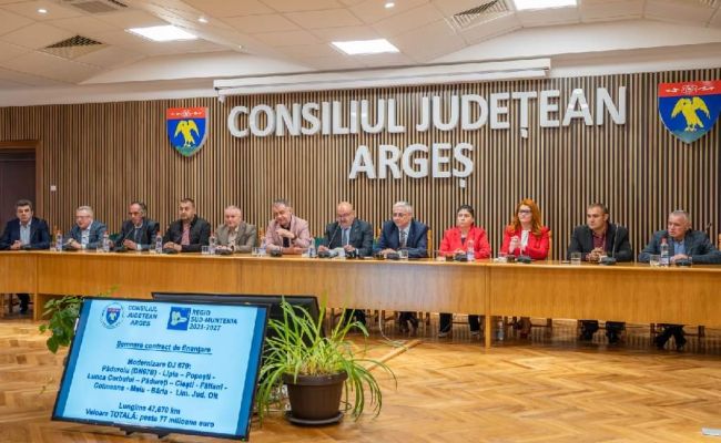 Președintele Ion Mînzînă a semnat cel mai mare contract de modernizare a infrastructurii rutiere din Regiunea Sud – Muntenia